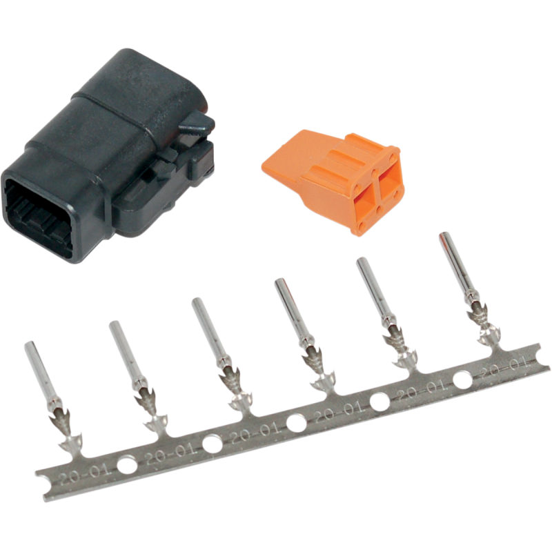 CONN KIT 6POS 74116-98BK