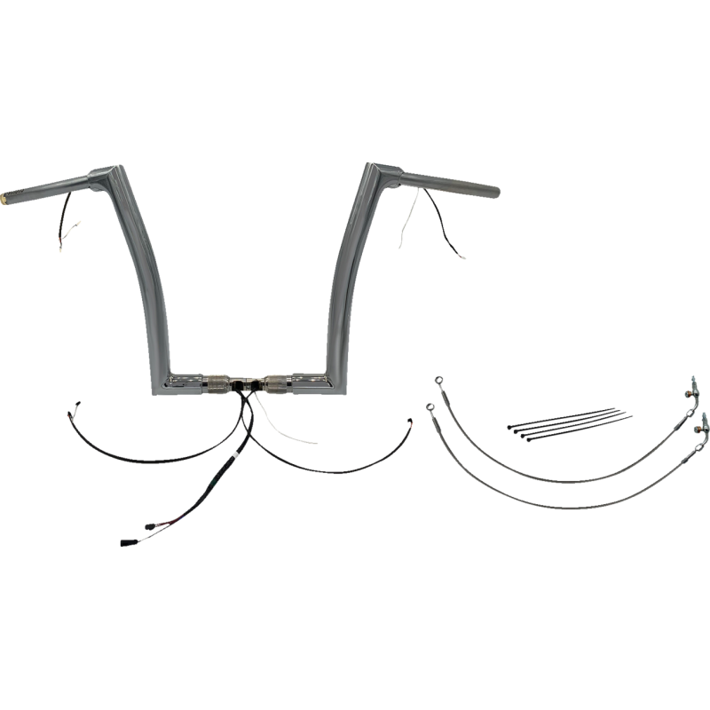 Handlebar Kit - Flat Top - 14" - Chrome