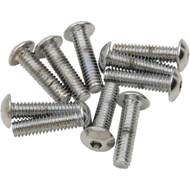 8-32*1/2 BUTTON HD SCREWS(10) CY-CHROME