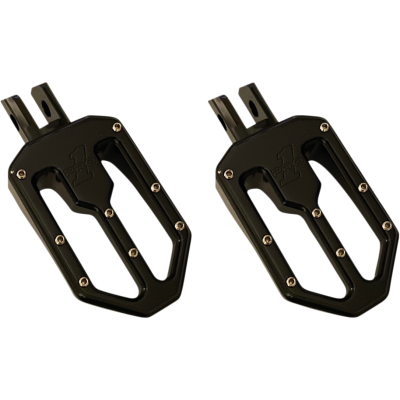 Moto V2, Billet Foot Pegs, BLK Ano, M8 Softail