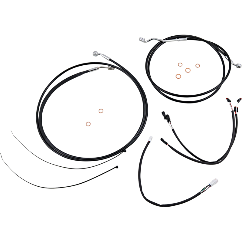 Control Cable Kit - XR - Black/Chrome