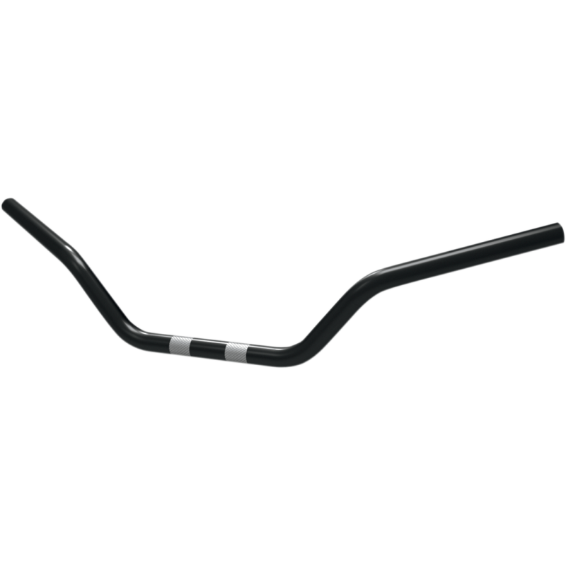 1" BAD BOY H/BARS BLK DIMPLED