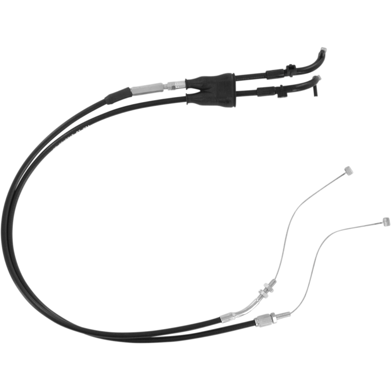 THROTTLE CABLE PUSH-PULL BLACK VINYL SET