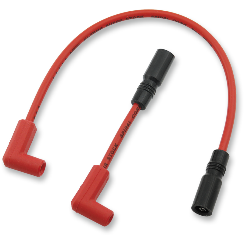 00-17 FXST 8MM SPARK PLUG WIRE SET RED