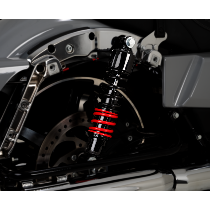 STILETTO SHOCKS, 13" TOURING - (ST SPRING) - BLK/RED