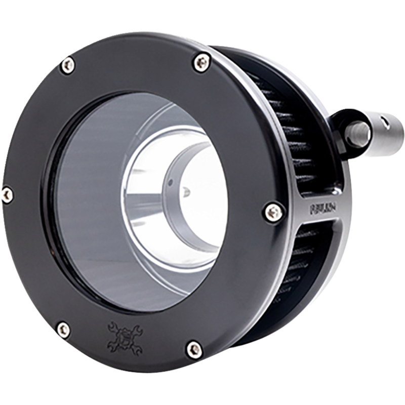 AIR CLEANER BA CLEAR COVER BLACK/BLACK 99-17 TC DYNA