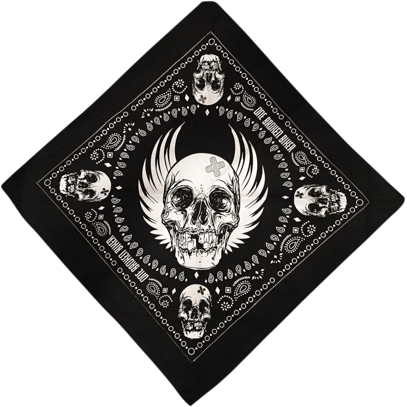BANDANA BLACK OBB LOGO IN CENTRE