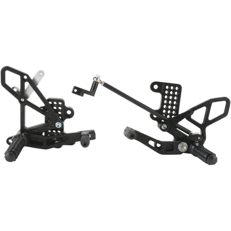 07-15 CBR600RR REARSETS BLACK V2
