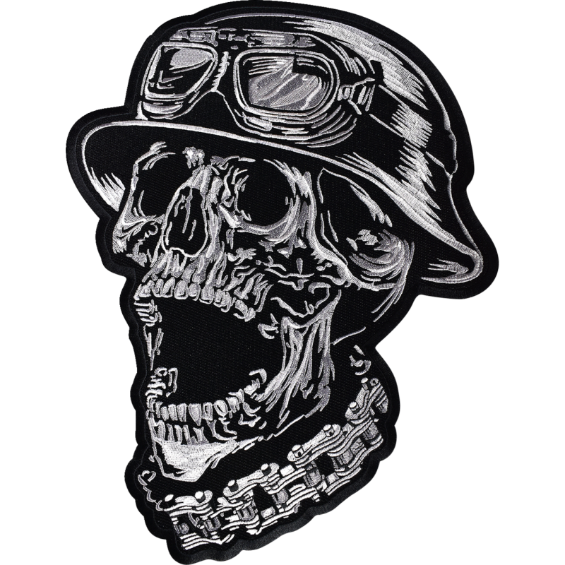 FTW Helmet Skull Embroidered Patch - Large