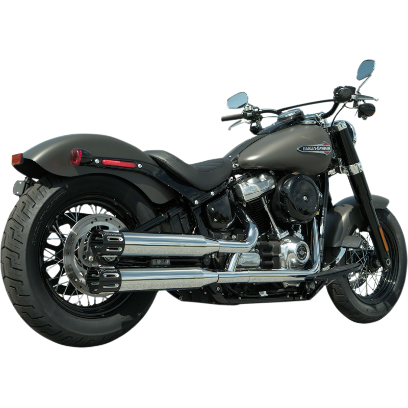 18-23 SOFTAIL 3.5" SO CHR/BLK TIPS FIT 1