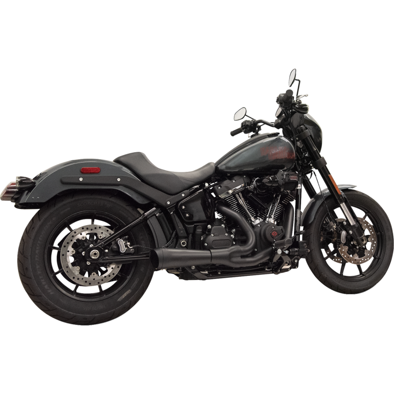 Exhaust Short Ripper 2:1 Black M8 Softail