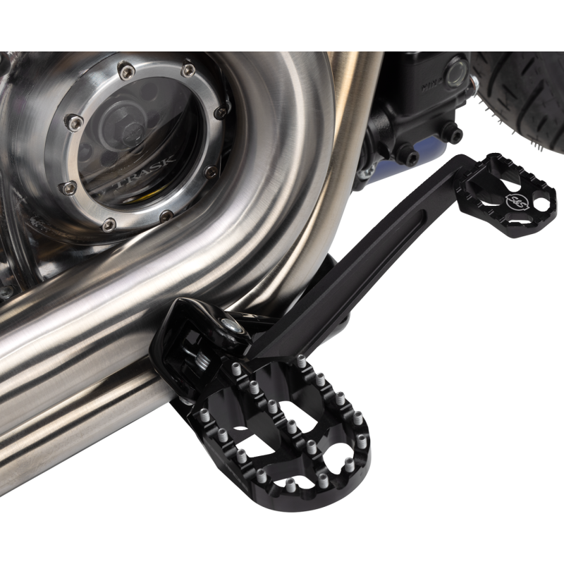BRAKE PEDAL MID-MOUNT BLACK M8 SOFTAIL