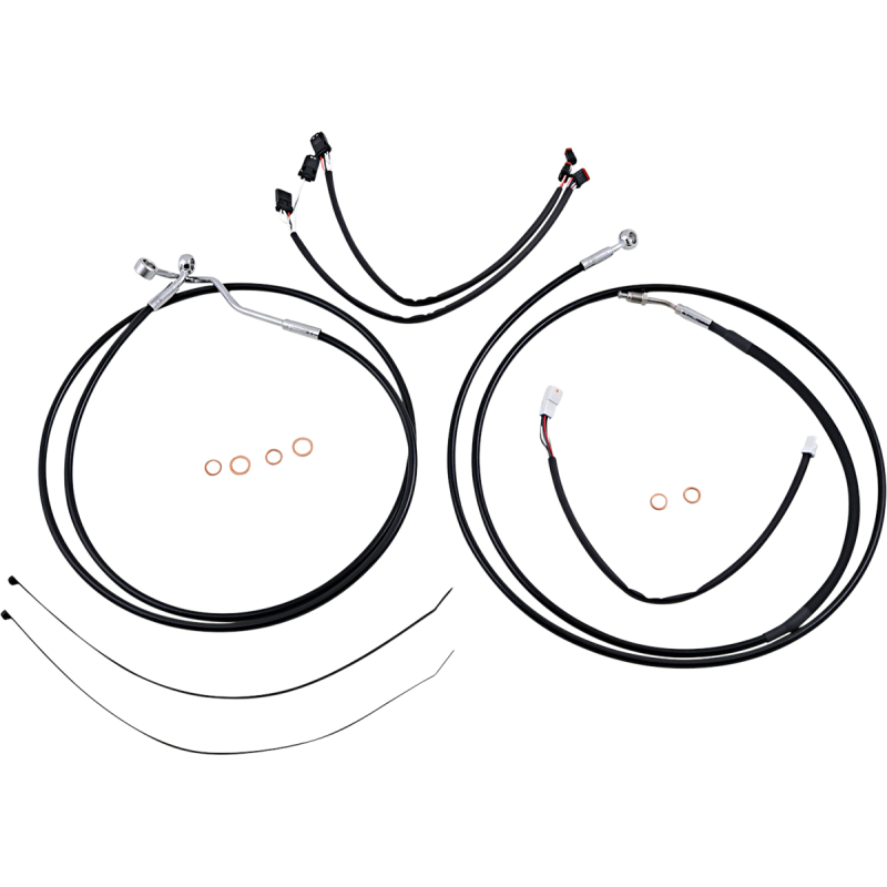 Control Cable Kit - XR - Black/Chrome