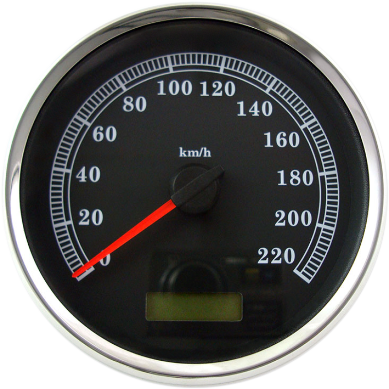 SPEEDOMETER BLK KPH 5"