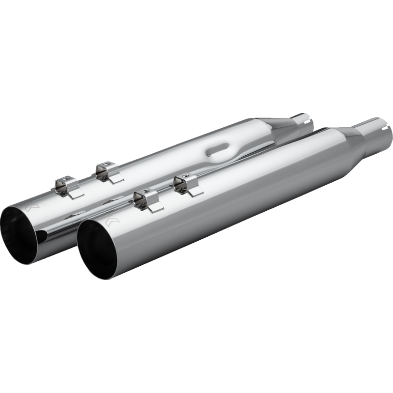 Slip-On Straight Cut Muffler - 4" - Ripper Baffle - M8 - CHR