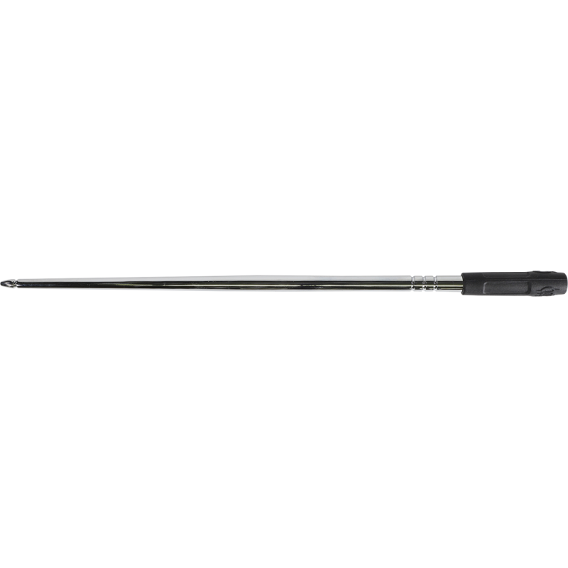 High Caliber Flexible 12" Antenna, Chrome