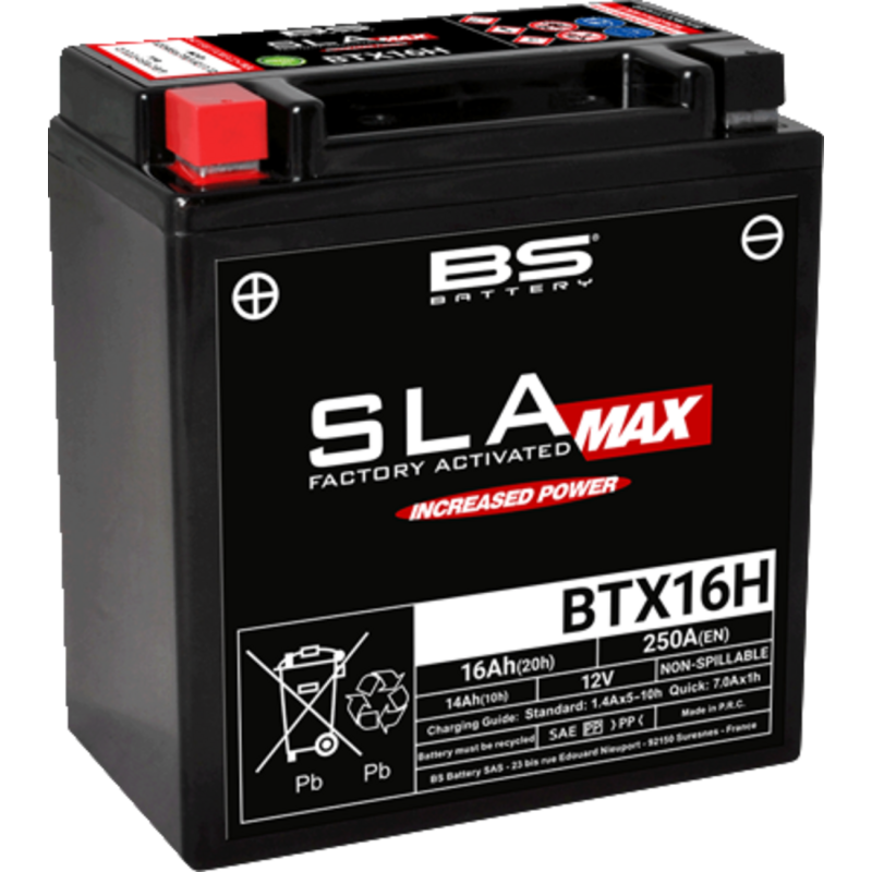 BATTERY BS BTX16H SLA MAX