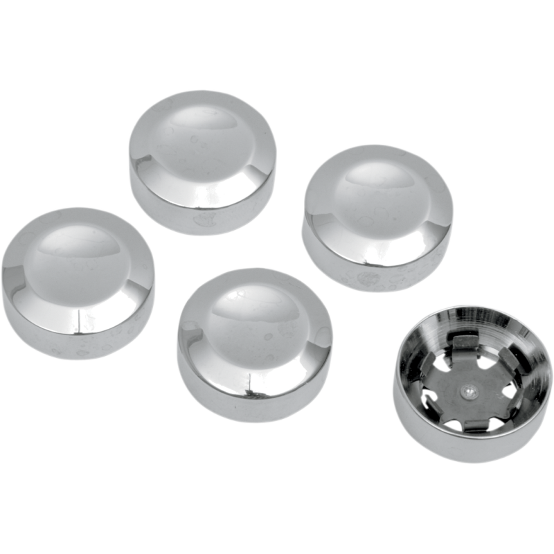 93-17 FXST/FXD CHR PULLEY BOLT COVERS 5PK