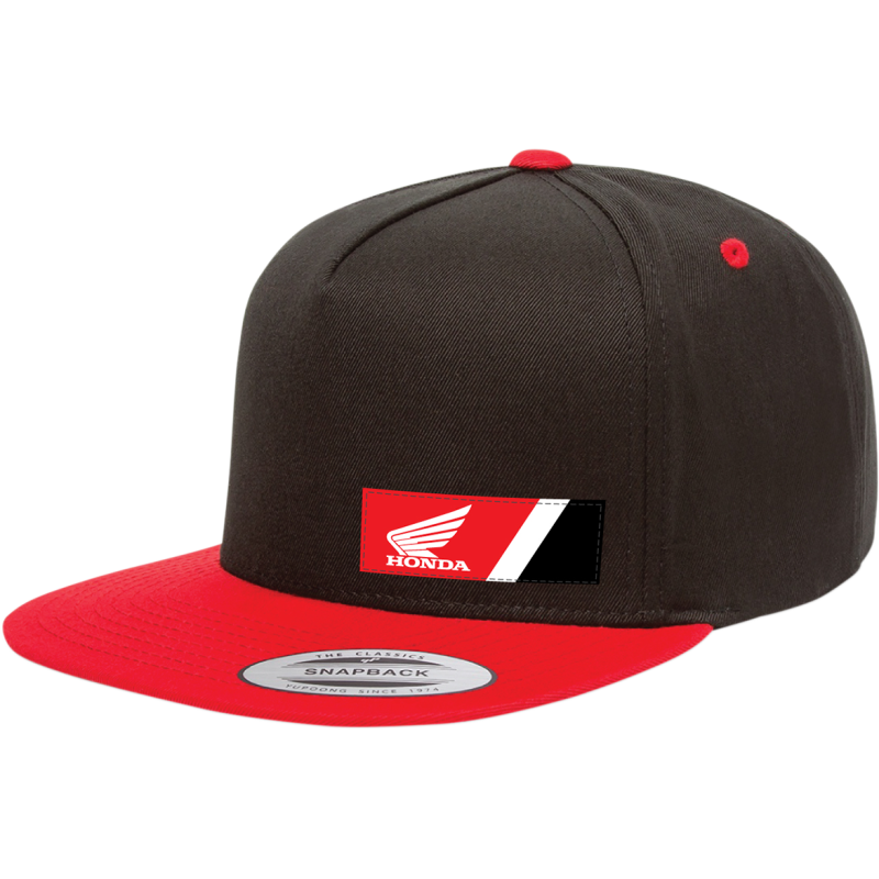 HAT HONDA WEDGE BK/RD