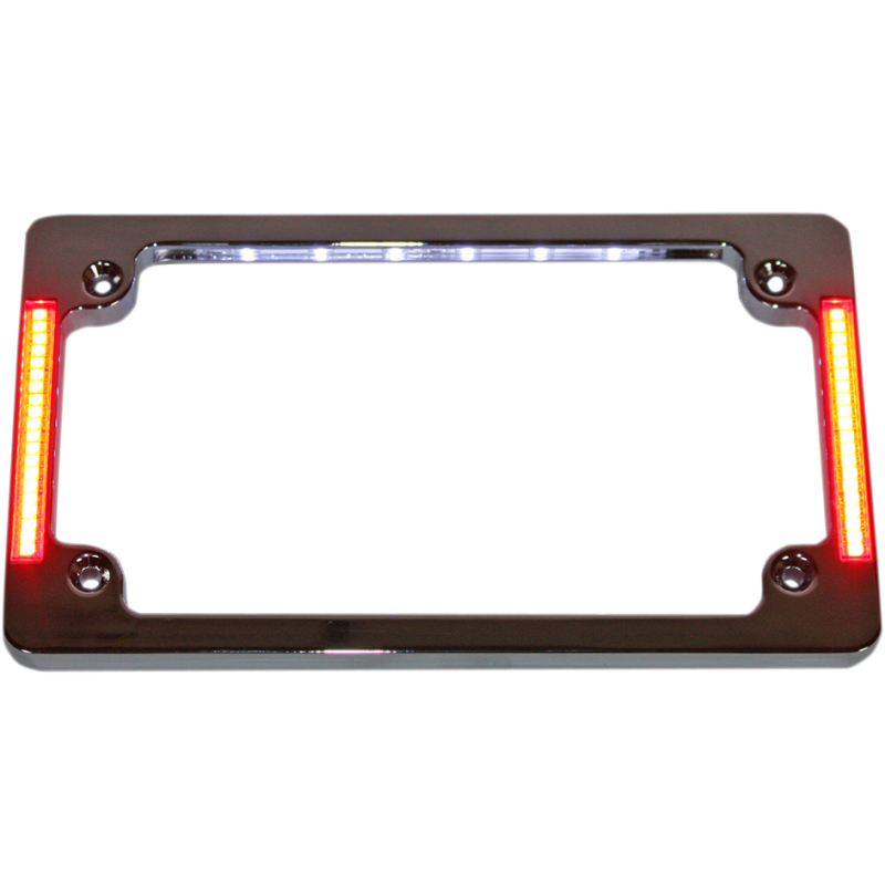FRAME LIC PLT W/LT CHR