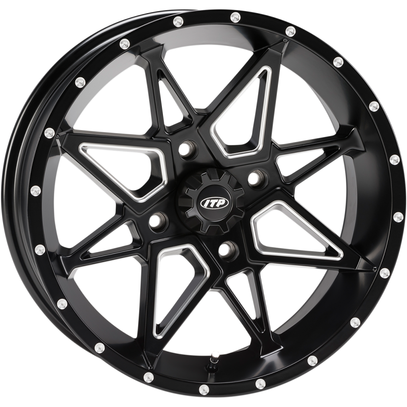 TORNADO 14X7 4/110 5+2 MATTE BLACK MILLED
