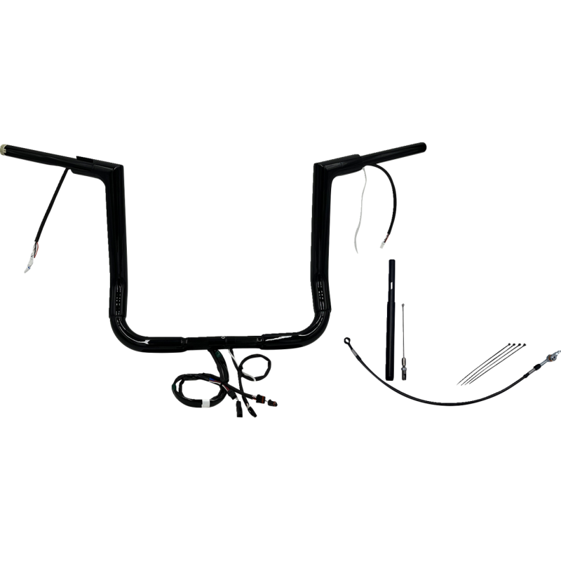 Handlebar Kit - Flat Top - 14" - Black