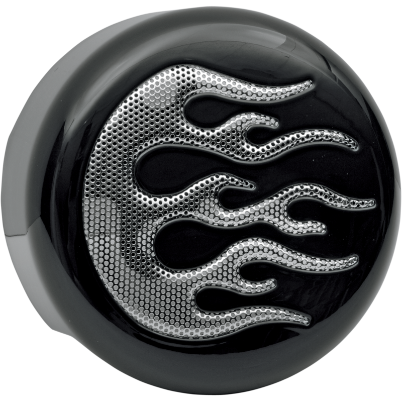 91-19 MODEL BLK/CHR FLAME HORN COVER