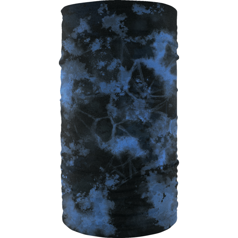 MOTLEY TUBE FLEECE BLACK & BLUE TIE DYE