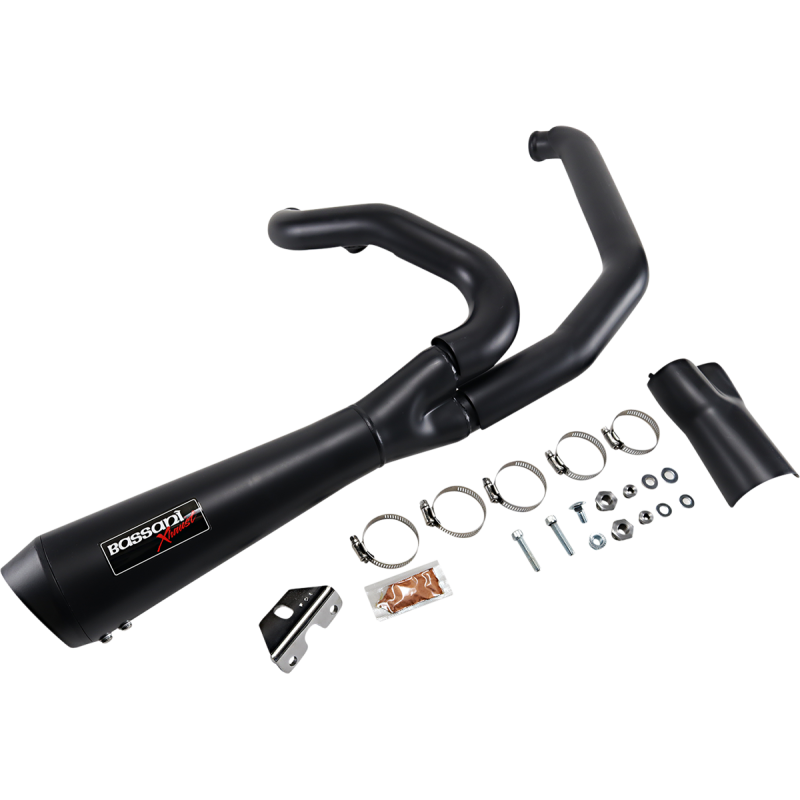 17-UP FL EXHAUST 2:1 SHORT MEGA BLK