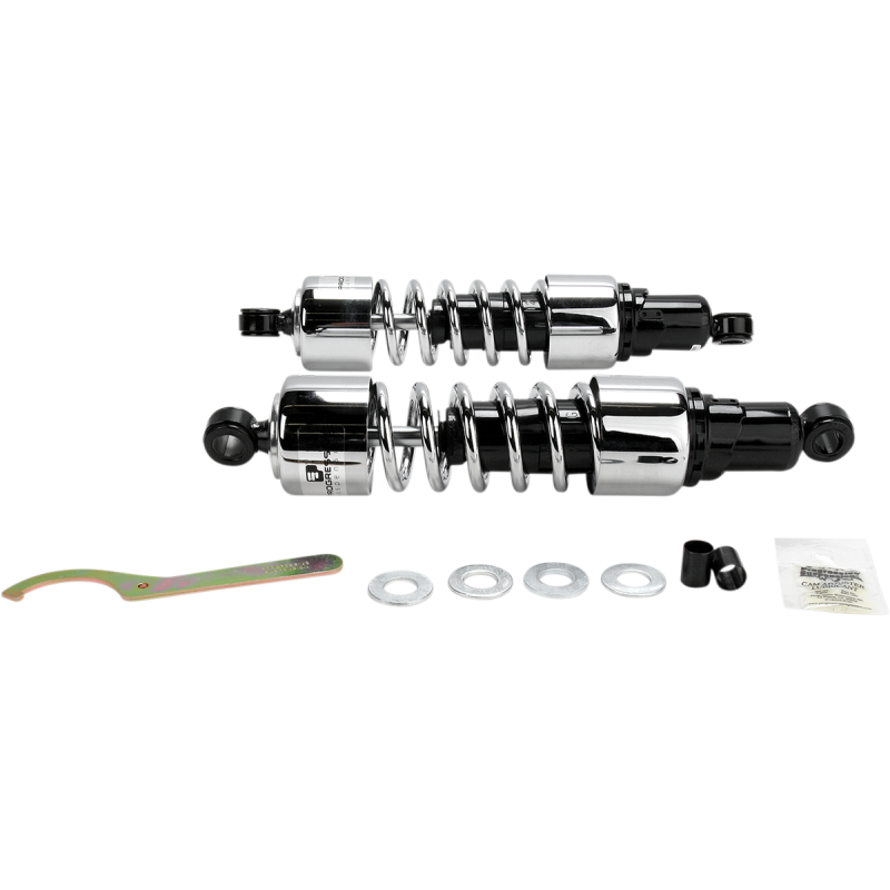 Shocks - 412 Cruiser Series - Chrome - 13.5" - Heavy Duty