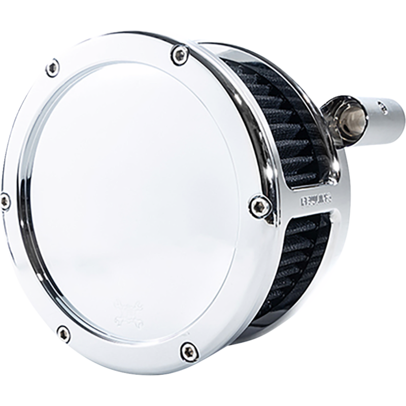 AIR CLEANER BA SOLID COVER CHROME/BLACK 08-16 TOUR TBW