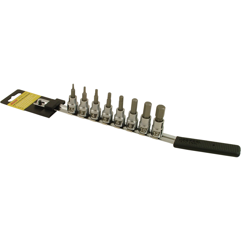 CRUZTOOLS 8 PIECE HEX BIT SET METRIC