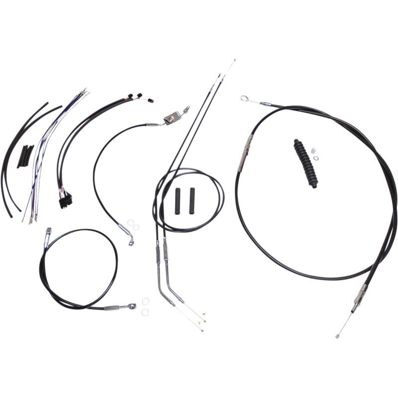 Control Cable Kit - XR - Black/Chrome