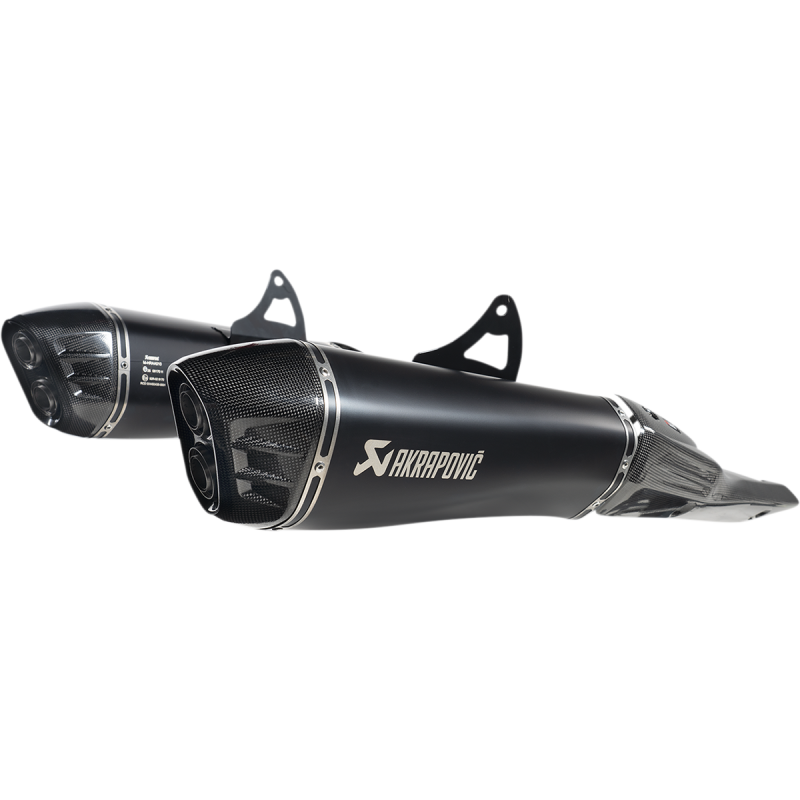 21-23 GSX-1300R SLIP-ONS TI/CF  BLK