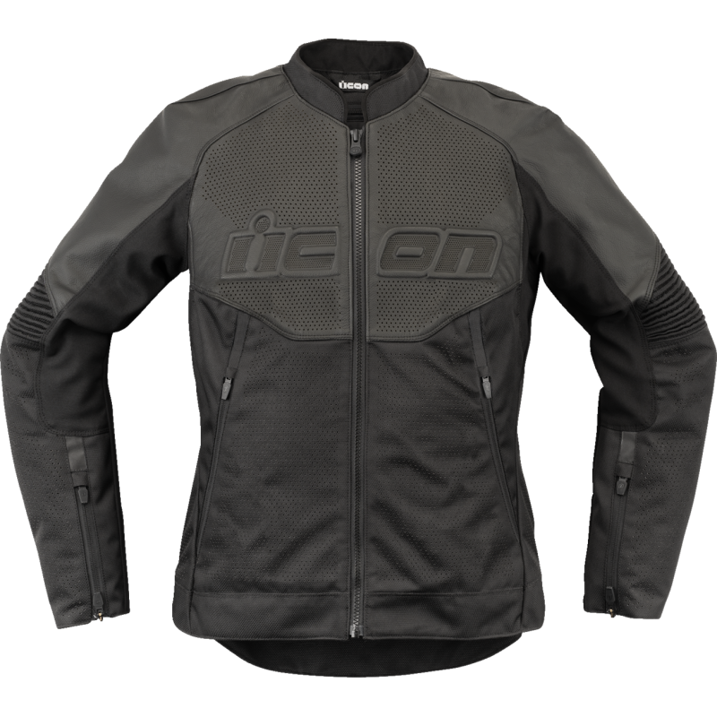 JACKET WM  OVERLORD3 LEATHER CE BK MD