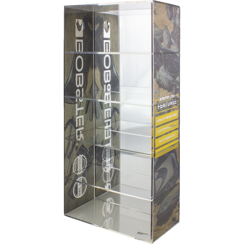 BOBSTER ACRYLIC MIRROR BACK DISPLAY