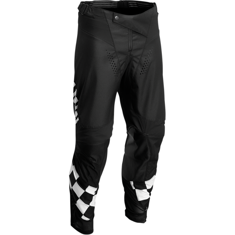 PANT DIFFER CHEQ BK/WH 28