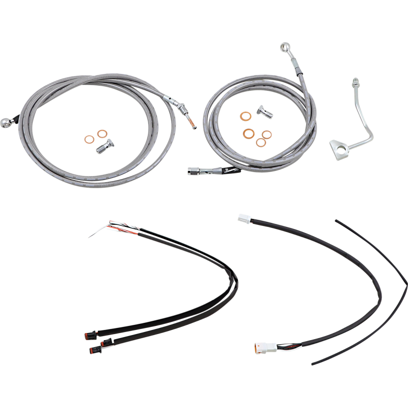 Handlebar Cable/Brake Line Kit - Complete - 16" Ape Hanger H