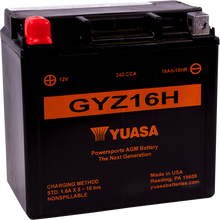 GYZ16H FACTORY ACTIVATED