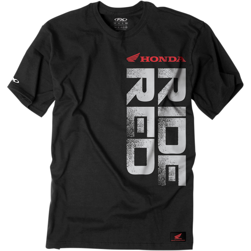 TEE RIDE RED VERT BLK XL