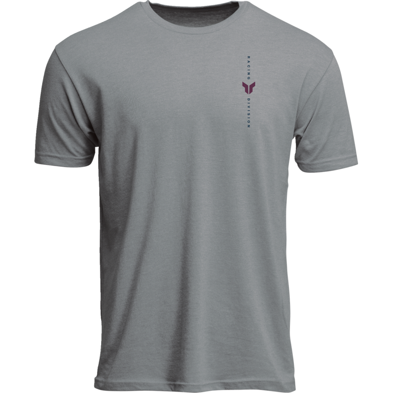 TEE VERT HTR GY XL