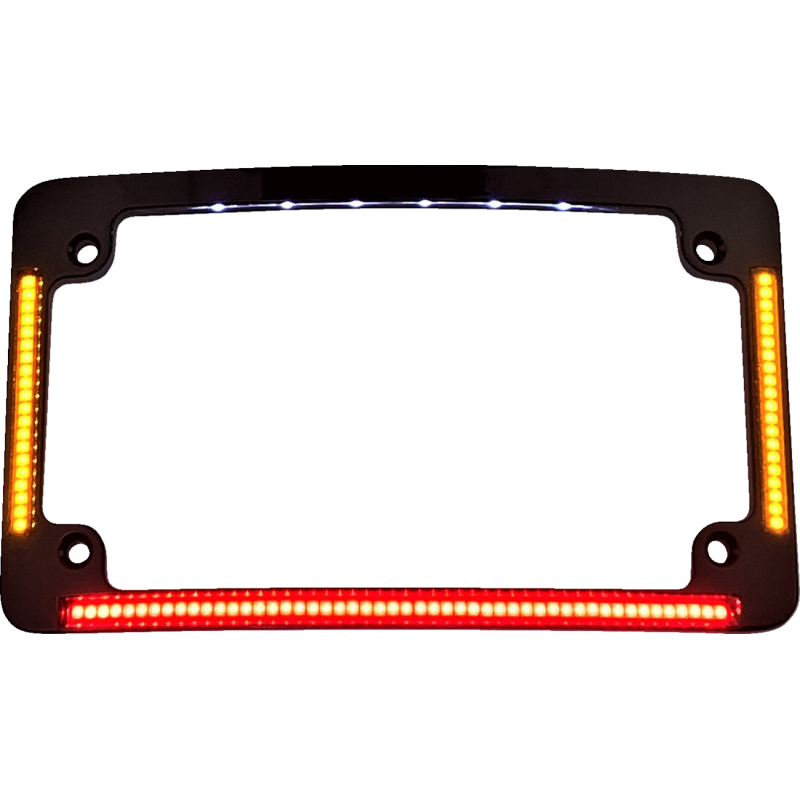 LIC/PLT FRAME BLK RADIUS