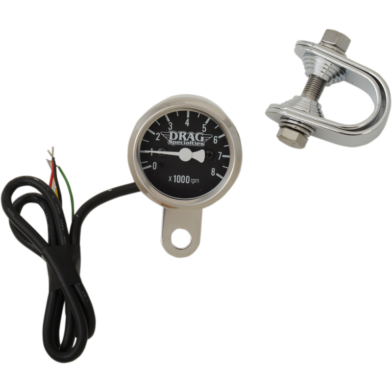 1-7/8" ELECTR TACH W/BLACK FACE