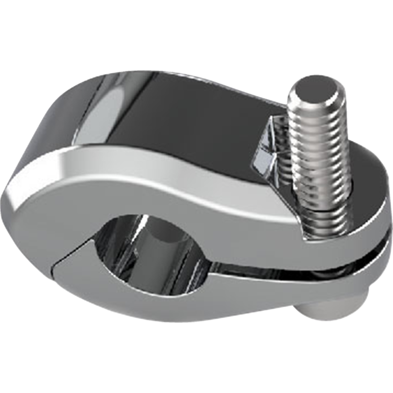1/2" Flag Mount Clamp, Chrome