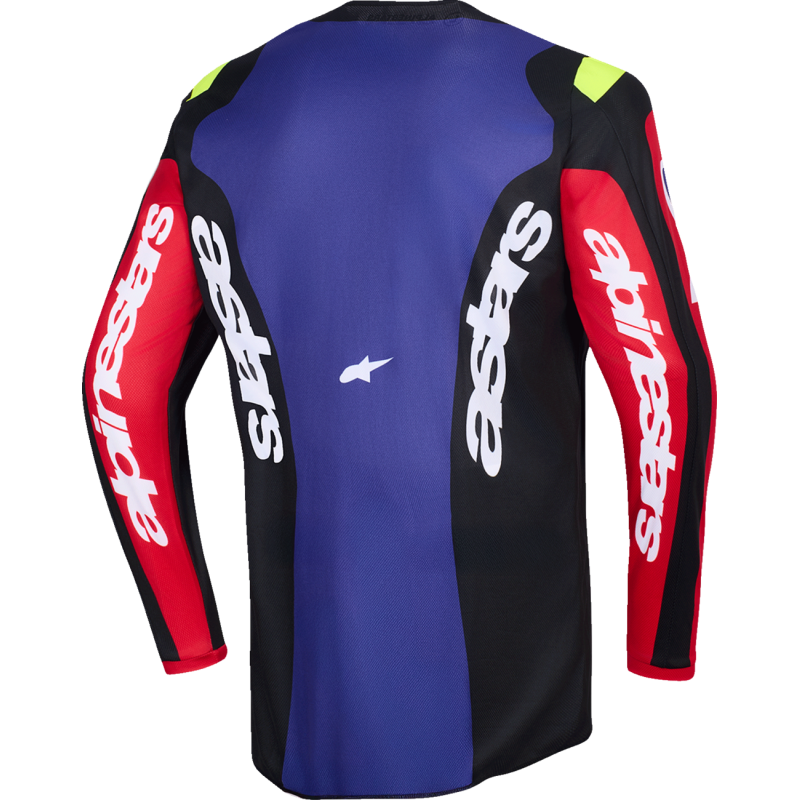 JERSEY FLUID GRID RED/BLK/PURP M