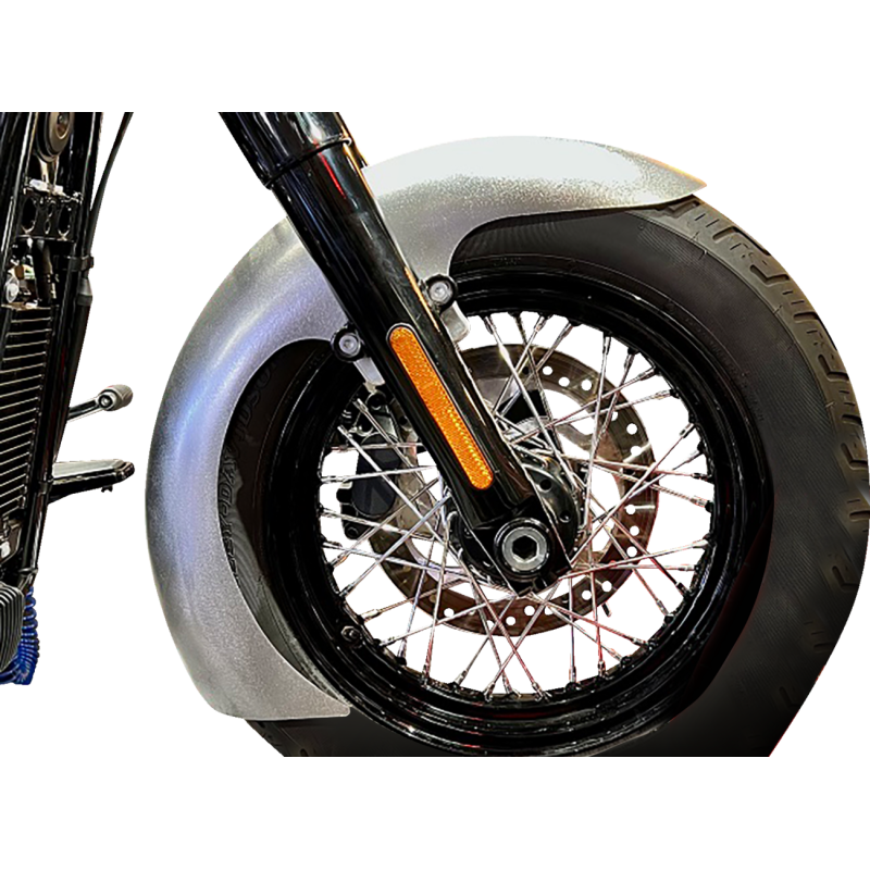 Thicky Front Fender - OEM - With Satin Adaptors - M8 Softail
