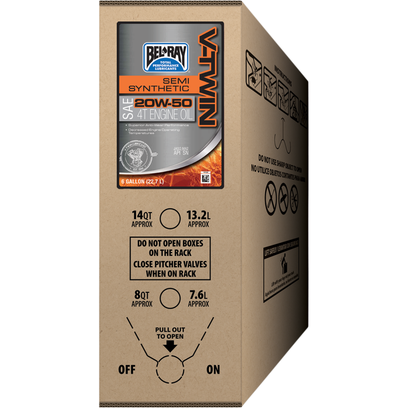 BELRAY V-TWIN SEMI SYN 20W50 22.7L