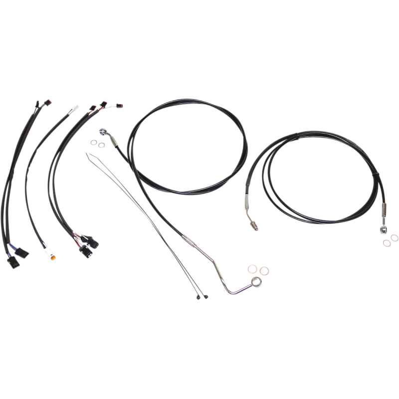 Control Cable Kit - XR - Black/Chrome