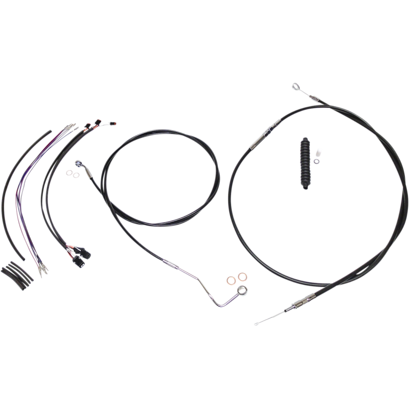 Control Cable Kit - XR - Black/Chrome