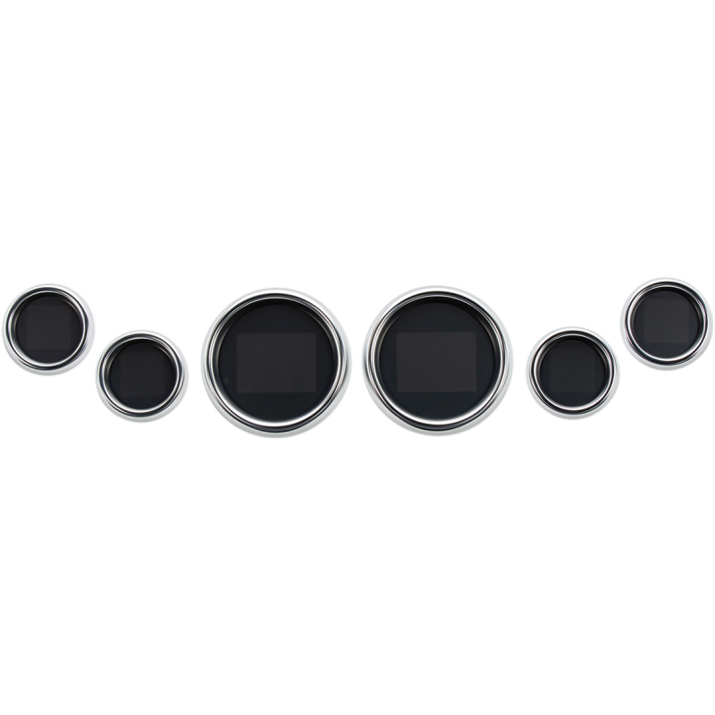 04-13 FLHT SIX GAUGE CHR BEZEL